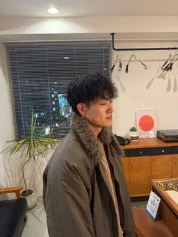 【平日、メンズ限定⠀】 メンズマッシュ+シャドウパーマ