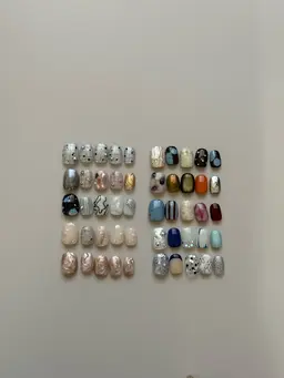 ハンド店内サンプルデザイン5本アート※アート以外ワンカラー