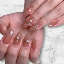 💙ジェルチップ長さだし💙4本デザインコース