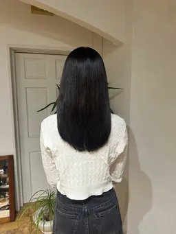 カット + ワンカラー 〈 セミロング 〉