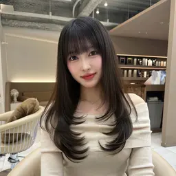 【骨格に合わせて毛流れで小顔効果🌟】韓国レイヤーレディースカット🇰🇷+トリートメント