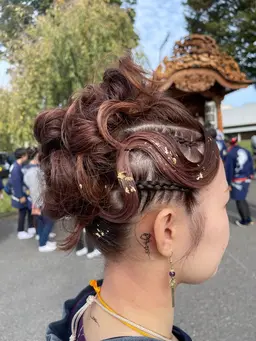 ☑︎お祭り☑︎結婚式お呼ばれ　ヘアセット💝