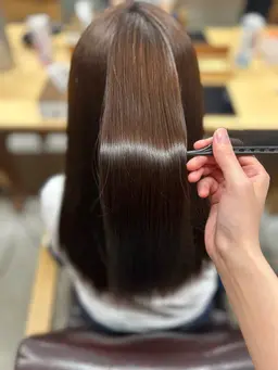 🪄︎︎ 【柔らかストレート】メンテナンスカット+縮毛矯正 +熱ダメージを抑えるトリートメント付き🩶