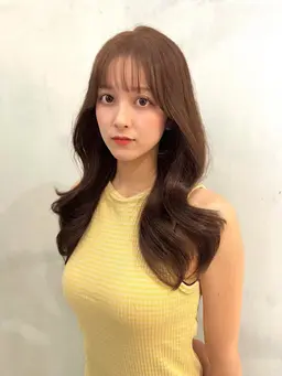 💕顔出し撮影込み💕レイヤーカット🇰🇷＋カラー＋高保湿トリートメント🫧韓国/ハッシュカット/ロング/セミロング