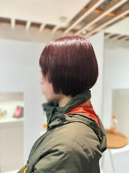 🌟【ミニモ限定価格】🪡似合わせカット+暖色カラー🍑ワンカラーで艶髪✨