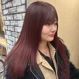 🌿透明感カラー(前髪カット付き‪)🌿