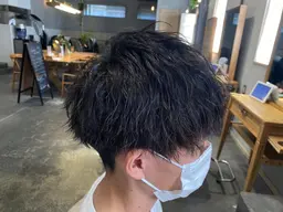 【メンズパーマ】カット＋ツイストパーマ＋1stepトリートメント