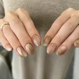 人気NO2👑✨office nail系シンプルニュアンス10本 5,400円(自爪育成ケア・オフ+1100円)