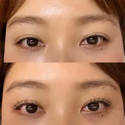 上下パリジェンヌラッシュリフトTr付き