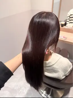 🫧お色指定❄︎ Burgundy Brown 🫧【艶ケアカラー】【5stepTRケアサービス】【育てるちゅる髪】