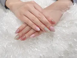 ハンド【オフありへ】カラー3色まで選べます💅初回ソフトジェルオフ無料🌟ストーン五つサヒス🌟