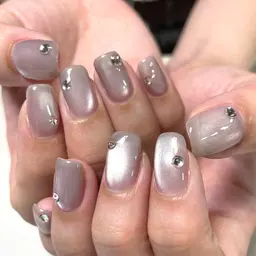 ご新規様🩵ワンカラー、マグネット、グラデーション ラインストーン10粒無料🩵期間限定割引