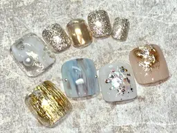 【オフ込】フット親指アート\8250→\7150