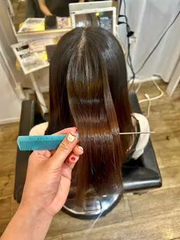 🌱髪質改善ストレート＋前髪カット🌱(レディース限定)【酸性縮毛矯正】