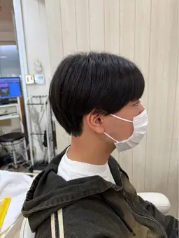 【2月火水18時限定】メンズカットU30（刈り上げ無しツーブロ🆗）マッシュ