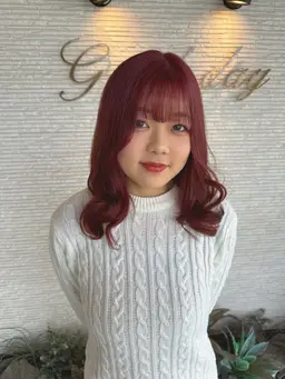 Wカラー🌵(全体ブリーチ1回+オンカラー)