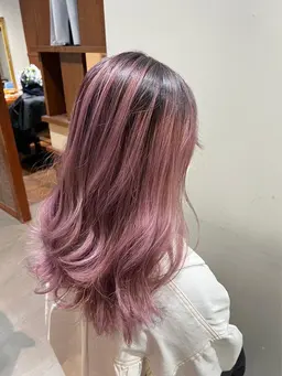 【SNSでも話題のデザイン❣️】バレイヤージュカラー+トリートメント✨