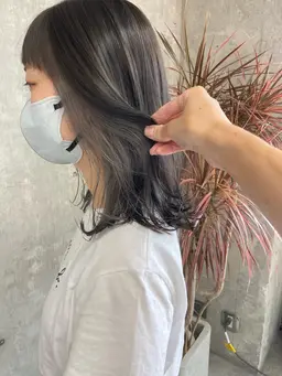 【ご新規様】【大人気】似合わせカット＋イヤリングカラー（ブリーチ1回）＋高発色イルミナカラー☆☆