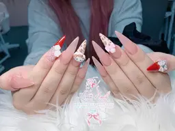 長さだしジェル4本アート・パーツ付け放題 ◆¥11165→¥9600オフ無料