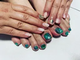 フット&ハンドセットW施術🌺オフ、ケア込み🌻