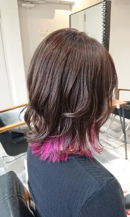 【✨お洒落さんはこちら✨】インナーカラー+全体カラー+カット+ブリーチケアトリートメント(事前相談必須)