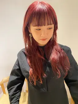 ( ロング料金なし🍬) カット+Wカラー+ 2stepトリートメント ¥18.800