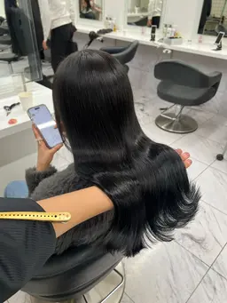 【minimo限定】韓国風カット（レイヤー/ボブ/メンテナンス）&髪質改善酸熱トリートメント🇰🇷