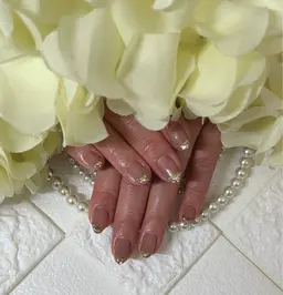 ワンカラー　＋　ガラスフレンチ