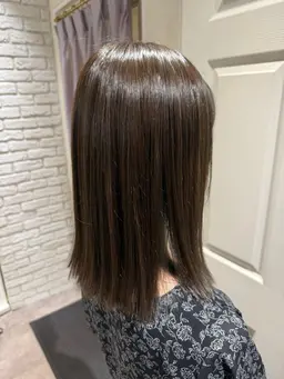 全体カラー＋前髪カット