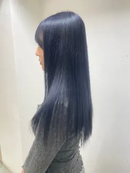 🎄🩵【 𝙢𝙞𝙣𝙞𝙢𝙤 限定】ブリーチ➕️カラー　　ブリーチ有りダブルカラー（寒色）- ̗̀🩵 ̖́