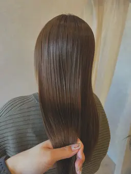 透明感カラー＋髪質改善トリートメント