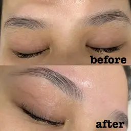 眉毛とまつ毛同時施術🌸パリジェンヌorラッシュリフト➕ハリウッドブロウリフト
