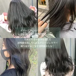 【リピーター限定】カット+透ける透明感カラー+2stepTR⭐️(ロング料金なし◎)