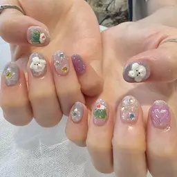 🦋💙オフなし シンプル 持ちこみネイル🦋💙