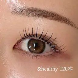 【&healthy（アンドヘルシー）】LEDエクステ×フラットラッシュ 120本まで🌿.∘