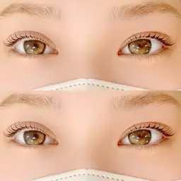 上下まつげパーマ➕ブラックティント