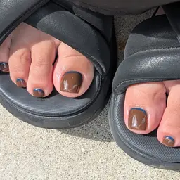 フット👣お洒落フレンチ🤎フットバス付き🧽🫧オフ込み👏🏼