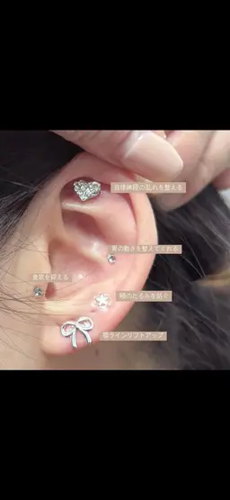 ＼SNS話題／耳つぼジュエリー両耳10粒★