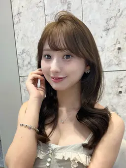 🌙🤍カット + ブリーチなし！ダブルカラー + 超音波トリートメント🤍🌙