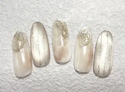 ★人気No.２!  上品、ニュアンス定額ネイルコース　/パラジェル、フィルイン/オフィス　シンプルネイル