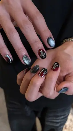 【メンズネイル⛓🖤】ワンカラー​〜​アート10本まで🕶
