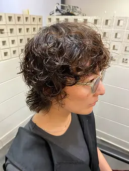 【柔らか質感！】パーマ+【髪質改善トリートメント&マイクロバブル無料】茨木