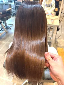 カット＋ブリーチなしダブルカラー＋2ステップトリートメント