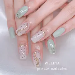 💎定額トレンドコース💎 【全員ジェルオフ&ドライケア込】(他店特殊パーツやスカルプオフ別途1本¥220〜)