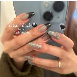 スカルプ10本アート&パーツ込