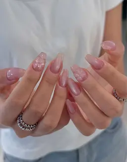 【2月当店おすすめ】長さだしチップ➕マグネット🧲ミラー🪞グラデーションいずれかとパーツor埋め尽くし2本