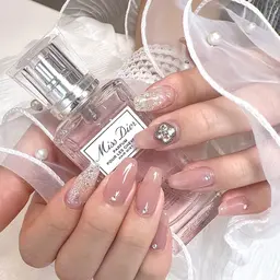 【人気No.1】オフなし限定🎀長さだし10本ちゅるんワンホンネイル🪞¥6980(2h)