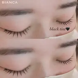 話題✨️韓国発【マスカラパーマ🖤】まつ毛パーマ上のみブラックティント♡上大岡