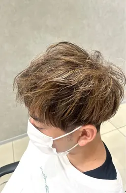 🫧メンズ人気No.1🫧メンズカット＋立体感ハイライトカラー🌱ケアトリートメント付き🌙