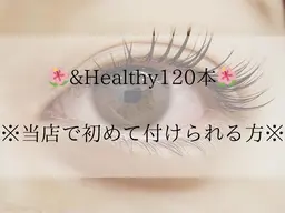 &Healthy(アンドヘルシー)マツエク×マツパ☆フラットラッシュ120本¥9,280